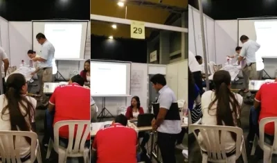 Imagen de escrutinios en el 'Puerta de Oro'.