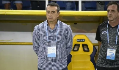 Guillermo Sanguinetti, DT del Cúcuta Deportivo.