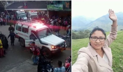 Cristina Bautista, autoridad indígena asesinada.