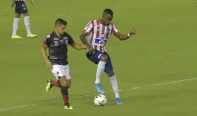 Daniel Moreno, delantero de Junior. 