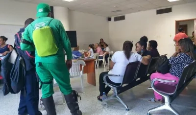Salón de capacitación del Centro Cívico.