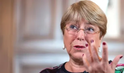 La alta comisionada de la ONU, Michelle Bachelet.