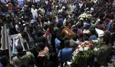 Sepelio de Indígenas en Cauca.
