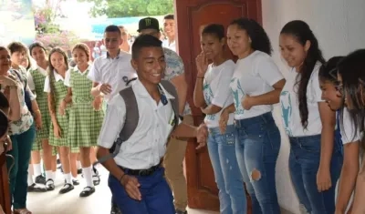 Estudiantes durante la actividad. 