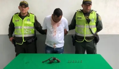 El capturado fue conducido a la URI de la Fiscalía.