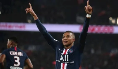 Kylian Mbappé, delantero francés del PSG. 