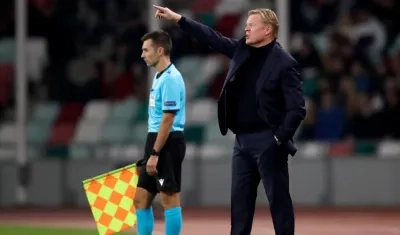 Ronald Koeman, técnico holandés. 