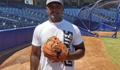 Sneider Batista, pelotero de los Gigantes. 