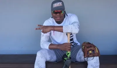 Andy Vásquez, pelotero dominicano de Gigantes. 