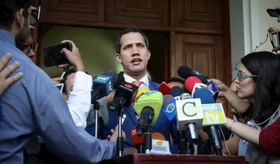 El jefe del Parlamento de Venezuela, Juan Guaidó.