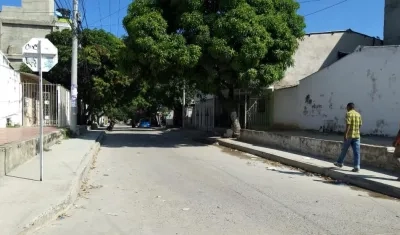 Lugar de los hechos en el barrio Moras Occidente de Soledad.
