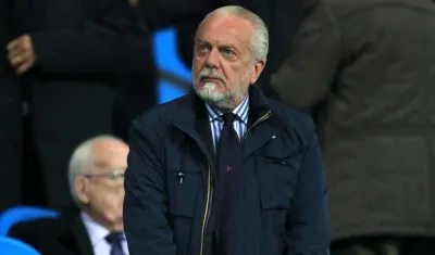 Aurelio De Laurentiis, presidente del Nápoles. 