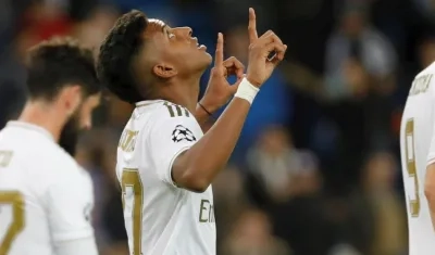 Rodrygo, delantero brasileño. 