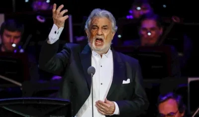 El tenor español Plácido Domingo.