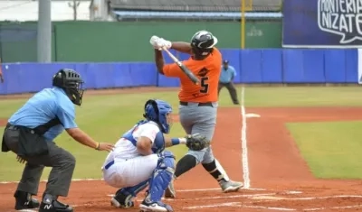 Acción del juego disputado en Montería.