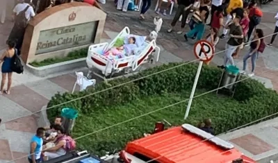 Pacientes fueron evacuados.