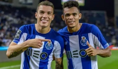 Mateus Uribe y Luis Díaz. 