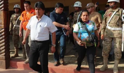 El Presidente de Bolivia, Evo Morales.