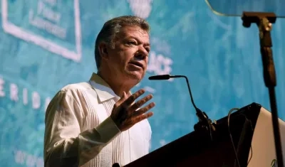 El expresidente Juan Manuel Santos.