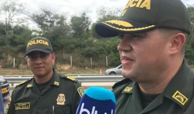 Teniente Coronel Jorge Pinzón, comandante operativo (e) de la Policía Metropolitana.