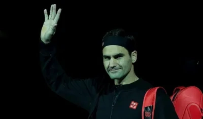 Roger Federer, tenista suizo. 