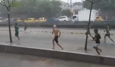 Enfrentamiento de pandillas.