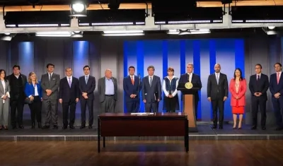 Presidente Duque, tras reunirse con la Mesa de Concertación Laboral.