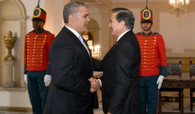 Iván Duque y Laurentino Cortizo.