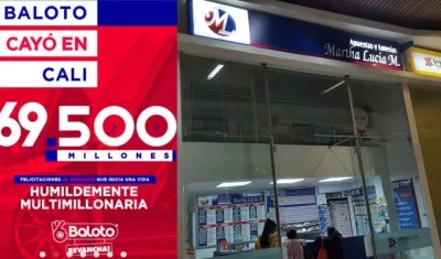 Baloto cayó en Cali.