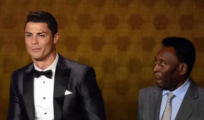 Cristiano Ronaldo y Pelé. 