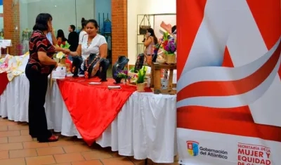Este domingo mujeres del Atlántico expondrán sus productos.