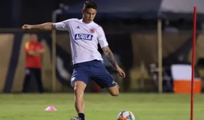 James Rodríguez, volante colombiano. 
