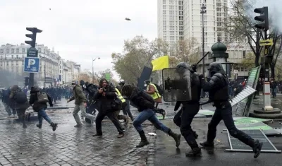 Imagen de la protesta de este sábado.