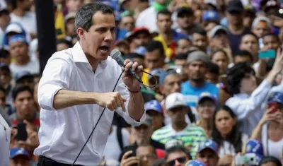 El jefe del Parlamento de Venezuela, Juan Guaidó.