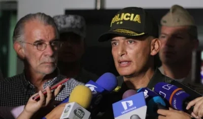 General Mariano Botero, comandante de la Regional Número 8 de la Policía Nacional.
