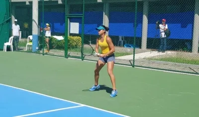 María Fernanda Herazo, tenista barranquillera. 