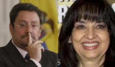 Francisco Santos y Claudia Blum.