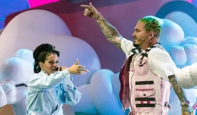 Rosalía y J Balvin.