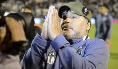 Diego Maradona, técnico argentino. 