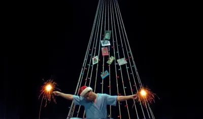 Actor presentando su monólogo.