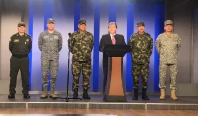 El ministro de Defensa, Carlos Holmes Trujillo.