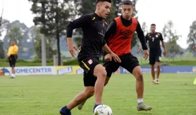 Entrenamiento de Independiente Santa Fe.