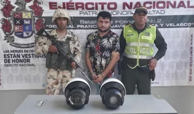 El capturado fue conducido a la URI de la Fiscalía.