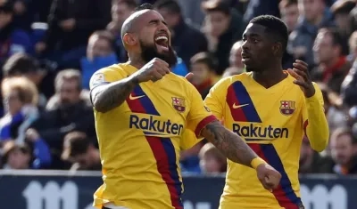 Arturo Vidal salvó al Barça en los minutos finales. 