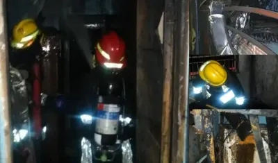 Así quedó la vivienda.