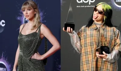 Las cantantes Taylor Swift y Billie Eilish.
