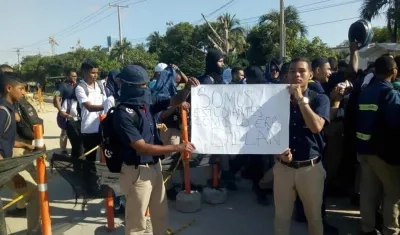Bloqueo en la Calle 30.