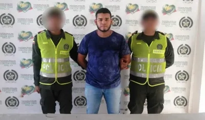  Jorge Luis Centeno Meza tras ser capturado el día de los hechos.