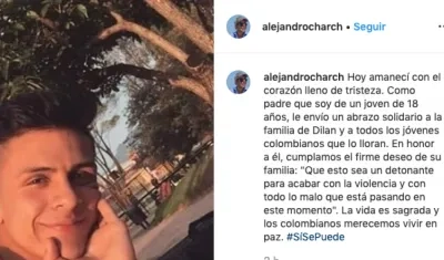 El mensaje del Alcalde Alejandro Char.