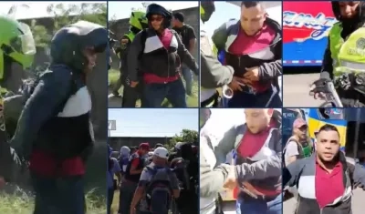 Imágenes de video en la que se muestra lo ocurrido, tras un policía de civil disparar al aire.